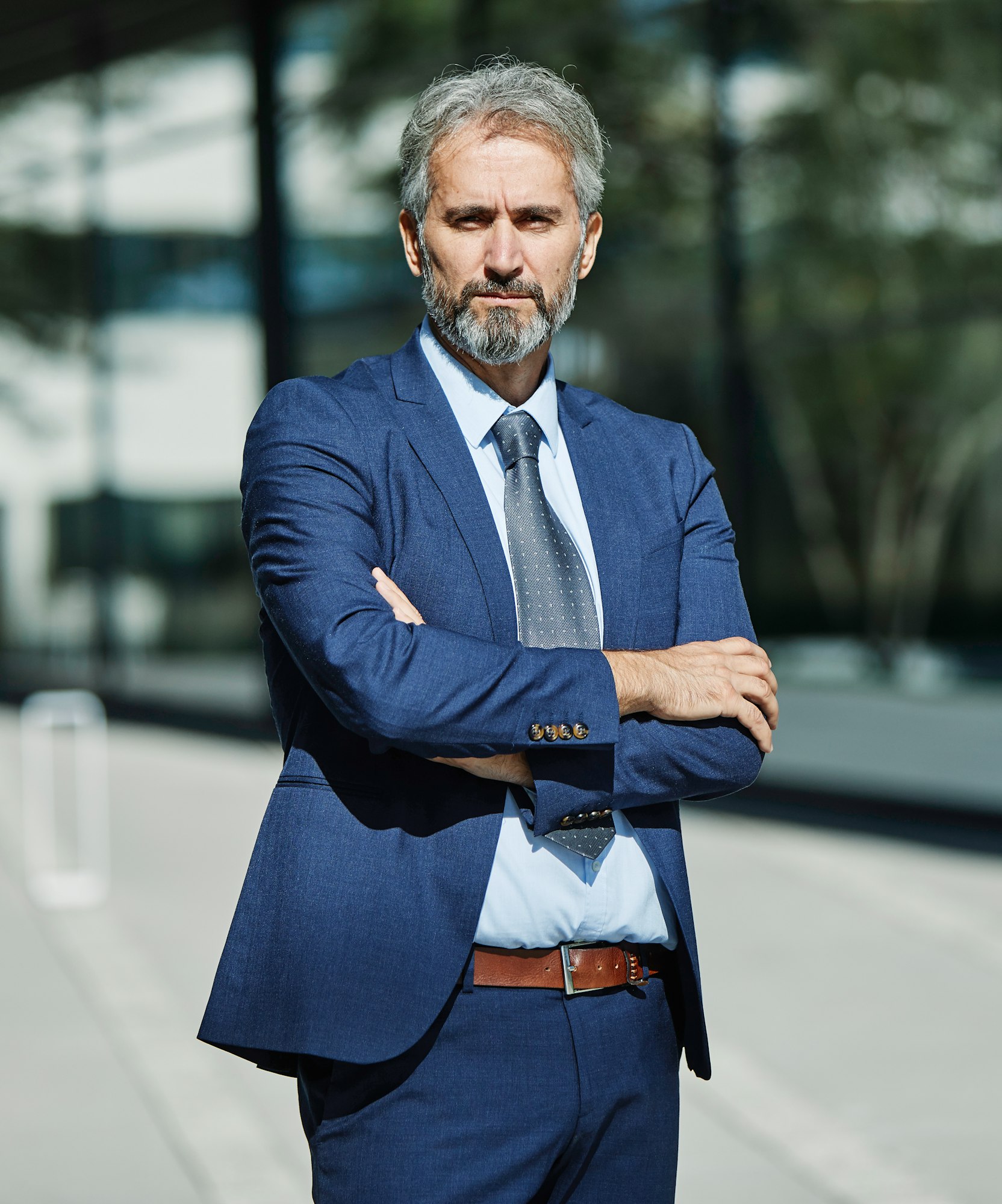 senior businessman office building outdoor city gray hair business suit lawyer